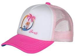 Barts Kids Surfie Cap Pink-Weiß - Klassische trendige Kinder Trucker Cap, Größe 55 - Farbe Hot Pink