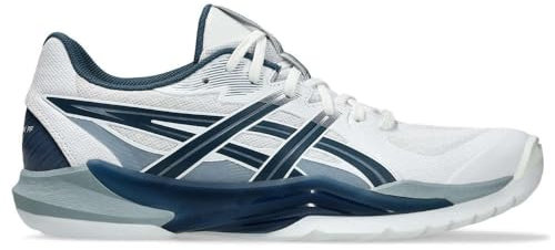 ASICS Men's POWERBREAK FF Sneaker, White/Vintage Indigo, 13 UK