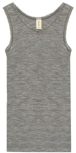 Dilling Kinder Unterhemd aus 100% Bio-Merinowolle – 1x1 Glattstrick, Mulesingfrei & Temperaturausgleichend – Unisex Tanktop für Jungen & Mädchen