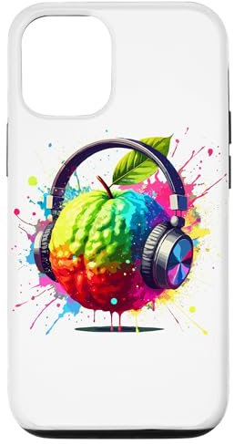 Custodia per iPhone 12/12 Pro Colorata Splash Art Cuffie Guava Guave