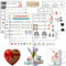Rub On Sticker Geburtstag, 6 Stück A5 Rub On Aufkleber, Rub On Folie Transferaufkleber, Rub On Happy Birthday, für Möbel, Glas, Holz, Scrapbooking, DIY Basteln Deko (Geburtstag)
