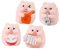 PRETYZOOM 4pcs Mini Musik Band Ornamente Harz Figur Desktop Piggy Skulpturen
