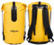 Melan-Store AQUOS Wasserdichter Dry Bag Finback 50L – Robuster Packsack aus LKW Plane in Signalfarbe Gelb – mit Rollverschluss & Tragegurt – Ideal für Kajak, Boot, Camping & Outdoor - Hydrobag
