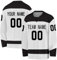 BOSSETY Personalisiertes Eishockey Trikot, Kinder/Erwachsene Eishockey Trikot, Personalisieren Sie es mit Ihrem Namen/Team/Ihrer Nummer, Komplette Größen und Farben (Schwarz und Weiß)