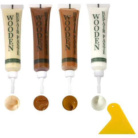 atnayo 4 Pcs Laminate Repair Kit, Wood Floor Repair Kit for Cracks Holes