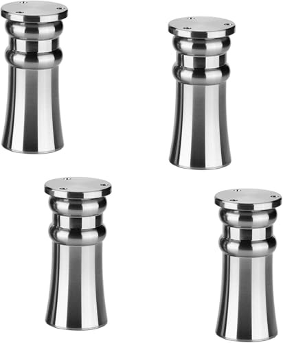 LwsCUiH Möbelfüße Robuste, höhenverstellbare Möbelfüße aus Aluminium, 4er-Set, Ersatzfüße for Sofas, Schränke, Polstermöbel, DIY-Füße(D 12cm (4.72in))
