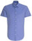 Seidensticker Herren Business-Hemd - Shaped Fit - Bügelfrei- Kent-Kragen - Kurzarm - 100% Baumwolle Blau (Mittelblau 14) 43