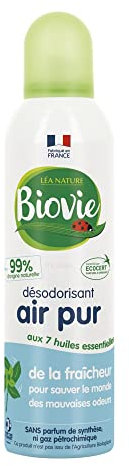 Biovie - Désodorisant Air Pur - Nettoyants multi-usages et désodorisant - Certifié Ecocert - Spray de 200ml