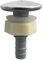 Buse Jet d'air en INOX/ABS pour Blower de Spa - 36mm Longueur, 9mm Diamètre de Vis - Installation Complète avec Joint et Écrou de Serrage