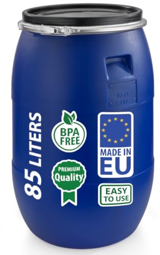 Sterk Plast Fass mit Kreis, Durchmesser – 44 cm, Fassungsvermögen – 85 Liter