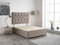 Bed Centre Light Grey Plush Velvet Fabric Divan Base Plus Matching Headboard3ft 4ft 4ft6 5ft 6ft (3FT (Single))