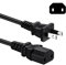 Cable de alimentación de CA de 2 clavijas compatible con Sony PS4 Pro, Xbox One/Xbox 360 Slim / 360 E Ladrillo de fuente de alimentación, reemplazo del cable de alimentación
