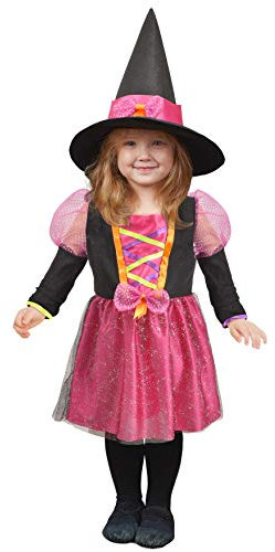 Ciao 28041.1-2 Rosa Hexe Disguise, Girls, Pink, Black, 1-2 years