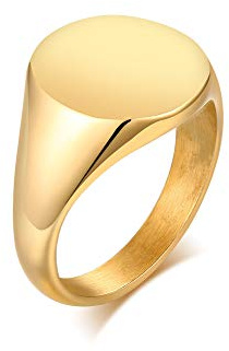 Personalisierter Siegelring Herren mit Gravur, 316L Edelstahl Wappenring | Personalisierbarer 316L Edelstahl Siegelring mit Lasergravur für Wappen, Logo, Initialen oder eigenes Motiv
