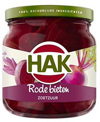Hak eingelegte Rote Bete-Scheiben süß und sauer – Rode bieten schijven zoetzuur 180g
