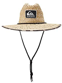 Quiksilver Men's Outsider Lifeguard Beach Sun Straw Hat, Green CAMO, XXL