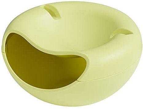 Graines de tournesol à double couche Collation avec support de téléphone portable Creative Pays-Légumes Snack Bol (Color : Green)