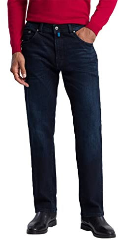 Pierre Cardin Herren Dijon Jeans, Dark Blue Used Buffies, 32W / 32L