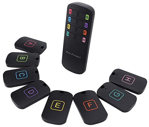 Schlüsselfinder, Wireless RF Item Locator Sender + 5 Empfänger, Anti-Lost Item Tracker für Schlüssel, Geldbörsen, Handys, Brillen, Haustiere, mit 75-85 DB Tonalarm