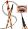 Augenbrauen-Stift-Wasserfester Microblading Augenbrauenstift mit einem Micro Fork Tip Applikator Flüssiger Eyebrow Pen für Natürlich Aussehende Augenbrauen (Dark Brown 02)