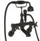 Milano Elizabeth Traditional Wall Mounted Bath Shower Mixer Tap Crosshead Handles - Black