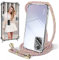 Coque avec Cordon Compatible avec Xiaomi Redmi Note 11 Pro 5G/ 4G Housse Transparent, Antichoc TPU Silicone Case, Réglable Smartphone Collier Etui avec Lanière pour Redmi Note 11 Pro, Irisé