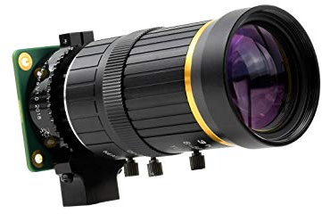 Waveshare Industrial Zoom Lens, 8-50mm Adjustable Focal Length, Compatible with Raspberry Pi Camera