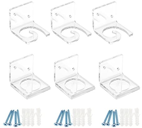 JAWSEU Supporto da Parete per Canna da Pesca, Staffa portacanna da Pesca Portacanne da Pesca Clip di Stoccaggio, Porta-canne da Muro Montaggio da Soffitto per Garage/Cabina/Automobile/Seminterrato