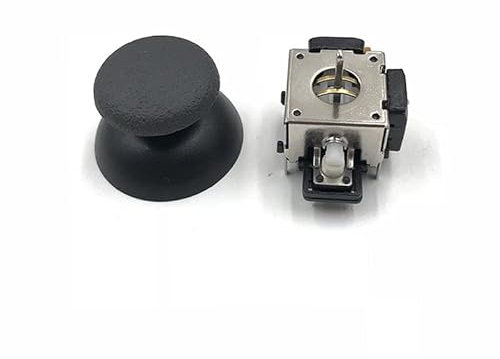 VKMKV 2 Pezzi for Controller PS2 Joystick analogico 3D Sostituzione Tappo Joystick 3D in Metallo levetta analogica for Controller Xbox 360 (Color : Metal joysti And cap)