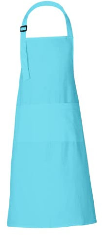 RAJRANG Herrenkochschürze mit Taschen 69 x 89 cm Baumwolllätzchen für Erwachsene - Aqua