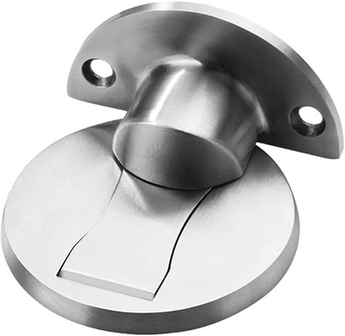 Türstopper, Starker Magnetischer Türstopper Aus Edelstahl for Den Haushalt, Kein Stanzen Von Klebeaufklebern, Antikollisions-Türstopper for Die Bodeninstallation, Schwarz (Farbe: Schwarz) ( Color : Br
