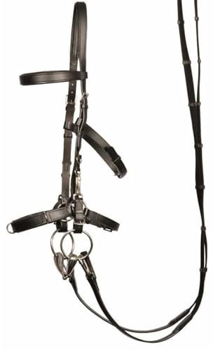 AMKA Harry`s Horse Leder Kappzaum Trense gepolstert und verstellbar
