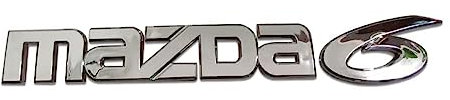 LICOME Auto Aufkleber für Mazda 6, Badge Emblem Aufkleber, Logo Abziehbilder Emblem Abzeichen Autoaufkleber Schriftzug Karosserie Emblem Zeichen Zubehör
