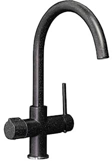 SwanMiscelatore Cinque Vie Alto Tondo Fragranite Nero