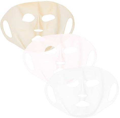 Angoily 3st Feste Abdeckung Der Gesichtsmaske Feuchtigkeitsspendende Maskenhüllen Aus Silikon Maskenabdeckungen Aus Silikon Feuchtigkeitsmaske Tragbar 3d Kieselgel Hilfs
