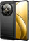 Effcotuo Funda para Realme 12 Pro/12 Pro Plus 5G Cover Fibra de Carbono Carcasa Protectora Antigolpes, Suave TPU Silicona Caso Anti-Choques Case Cover - Negro