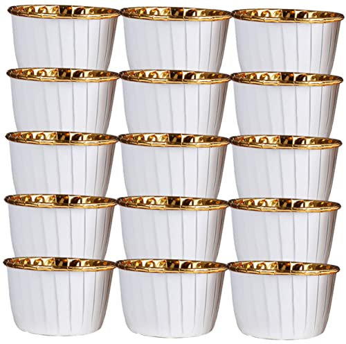 TOPBATHY Lot De 3 Caissettes À Muffins Caissettes À Gâteaux Antiadhésives Mini-tasses Décoratives Pour Fête De Mariage 50 Pièces X 3