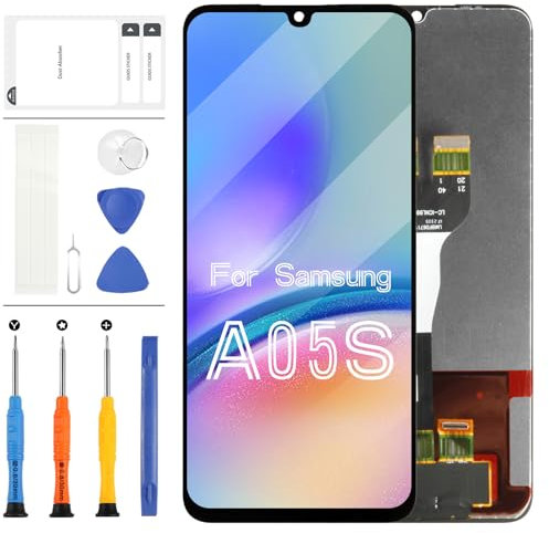 Pour Samsung Galaxy A05S Écran LCD de remplacement pour Samsung A05s SM-A057F, SM-A057F/DS, SM-A057M Écran LCD Tactile Digitizer Assemblée Kit de réparation de téléphone portable avec outils (noir