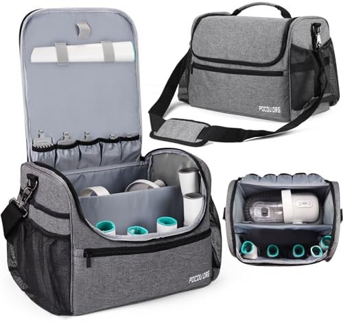 POCDUORG Borsa organizer per articoli per la toelettatura degli animali domestici, compatibile con aspirapolvere Oneisall/Neabot, grande capacità, solo borsa (grigio)