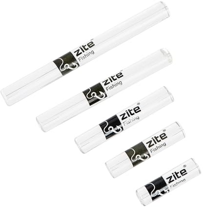 Zite Fishing Forellengläser - Sbirolino Tremarella Glasgewichte zum Forellen-Angeln - 5 Stück Glas 3-9g Schleppangeln & stationäres Angeln - Geringe Scheuchwirkung