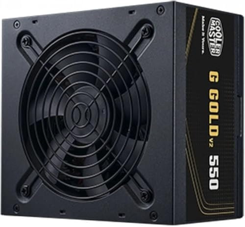 Cooler Master G Gold 550 V2 - Bloc d'alimentation - ATX12V 3.1-80 Plus Gold - 550 W - 110-240 V - PFC actif - Ventilateur HDB silencieux - Noir