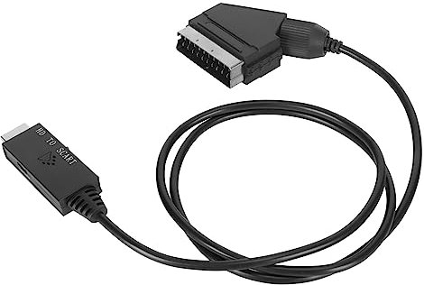 Nurnesy Hd Multimedia Interface to Scart Cable Ntsc Cord replacement for for Television, Pal Ntsc Converter Wire Rope for Dvd Vcr Vhs, Dvd Recorder with Scart Power Cords