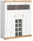 Newroom Barschrank Weiß Matt Weinschrank Landhaus Skandinavisch - 140x117x38 cm (BxHxT) - Kommode Anrichte - [Bellatrix.twentytwo] Wohnzimmer Esszimmer Wohnstube