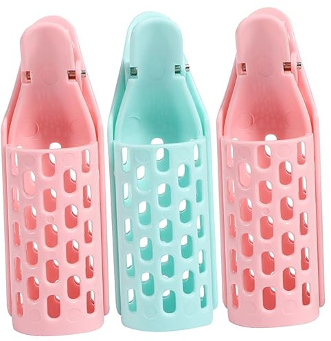 Ipetboom 3pcs Curling Iron Clip for Hair Rollers Hair Curler Styling Tool for Salon Random Color