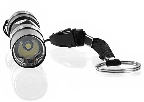 Gadpiparty 3w Kleiner Led Taschenlampe Kompakt Schwarz Lumen Für Angeln Camping Wandern Outdoor Mit Schlüsselanhänger Und Trageschnur