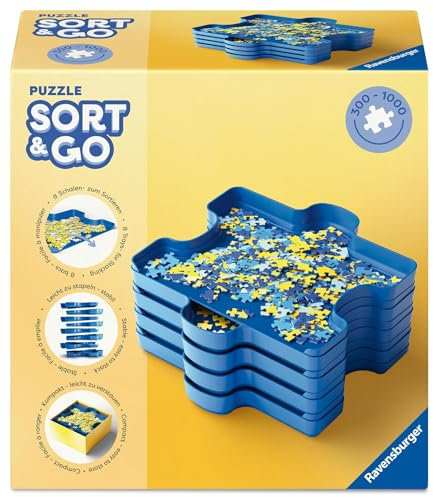 Ravensburger Puzzle Accessories - 8 Sorting Trays for Adults & Kids Age 14 Years Up