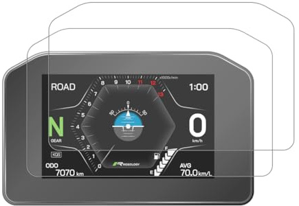 GlareStop Displayschutzfolie kompatibel mit KAWASAKI Z900 (2025-) 2 x Entspiegelt