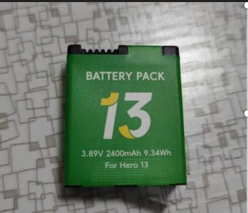CITYORK (1-Pack) 2400 mAh Replacement Battery for Gopro 13 Hero Black Enduro, Rechargeable Long Life Battery, Sports Camera Accessories, High Capacity, Long Life