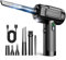 Compressed Air Duster: 100000RPM Electric Air Duster with LED Light Mini Air Blower Rechargeable Cordless Keyboard Cleaning Jet Dry Blower - Car, PC and Home Cleaning Kit Replaces Compressed Air Can