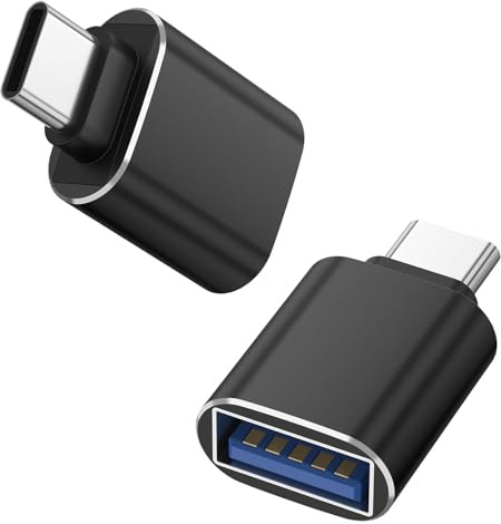 Oumida 【2 Stück Adapter USB C auf USB 3.0 Buchse Handy OTG Adapter Thunderbolt 4/3 auf USB kompatibel mit iPhone16 15 Serie MacBook Pro M4 Mac mini Galaxy S24 A55 (Schwarz)